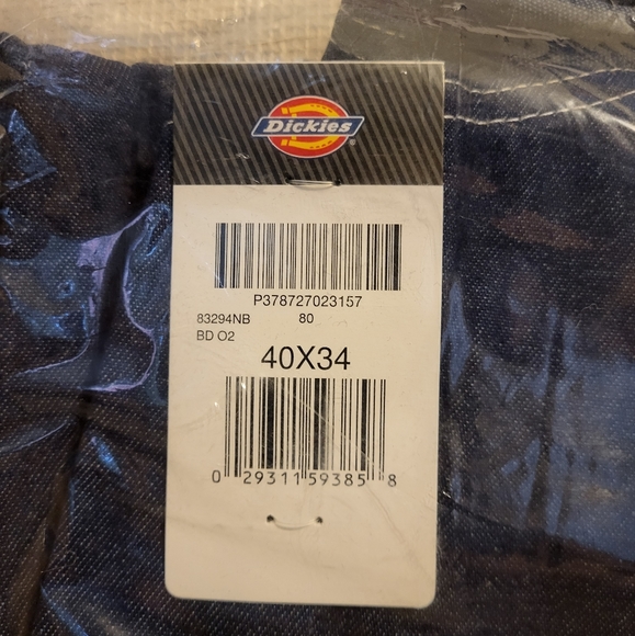 NWT Dickies Indigo Bib Overalls Men's size 40x34 - Picture 6 of 6